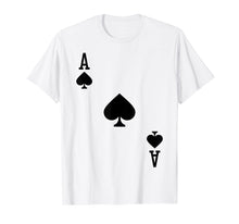 Load image into Gallery viewer, Ace of Spades Costume T-Shirt Halloween Deck of Cards