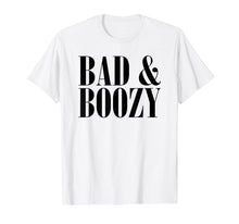 Load image into Gallery viewer, Bad & Boozy Bachelorette Party Funny Summer Beer Pun T-shirt