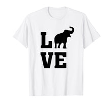 Load image into Gallery viewer, I Love Elephants - Animal Elephant Lover - Silhouette T-Shirt