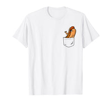Load image into Gallery viewer, Awesome Funny Shaka Hang Loose Hotdog in a Pocket T-Shirt