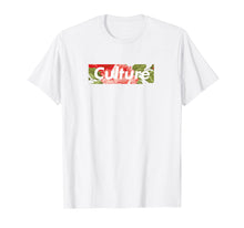 Load image into Gallery viewer, Culture Floral Red Logo Box T-Shirt for Men Women