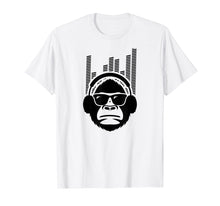 Load image into Gallery viewer, Solid Jammin Monkey Rockin Headphones Shades T-Shirt