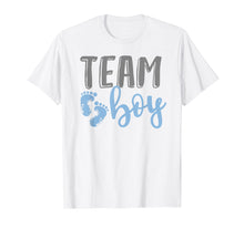Load image into Gallery viewer, Team Boy Gender Reveal Baby Shower Shirt