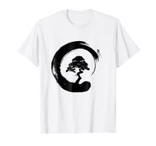 Load image into Gallery viewer, Bonsai Tree Enso Circle - Buddhist Zen Calligraphy T-Shirt