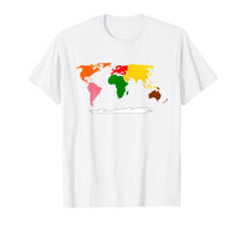Load image into Gallery viewer, Montessori Continents of the World Tshirt - Geography Tshirt
