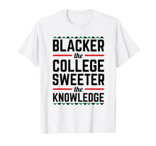 Load image into Gallery viewer, Blacker College Sweeter Knowledge Afro African Inspired T-Shirt