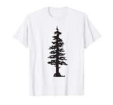 Load image into Gallery viewer, Evergreen Tree and Hiker Silhouette T-Shirt