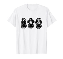 Load image into Gallery viewer, Three Wise Monkeys T Shirt Best Christmas Gift Idea Tshirt