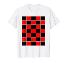 Load image into Gallery viewer, Funny Checkerboard Shirt Board Games Black & Red for Men
