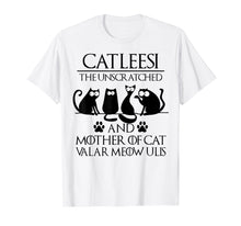 Load image into Gallery viewer, cat-leesi the unscratched and mother of cat t-shirt cat