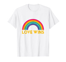 Load image into Gallery viewer, Love Wins Shirt Gay Lesbian Pride Gift LGBT March Rainbow