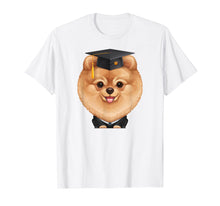 Load image into Gallery viewer, Orange Pomeranian Graduation T-Shirt
