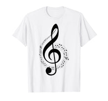 Load image into Gallery viewer, Treble clef Music Note t shirt