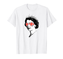 Load image into Gallery viewer, Elizabeth II Sunglasses TShirt British Crown Union Jack Meme