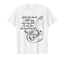 Load image into Gallery viewer, Ever More Than She Loved Herself Elephant Mom Shirt