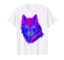 Load image into Gallery viewer, EDM Electronic Dance Music Techno Trippy Wolf Rave Shirt