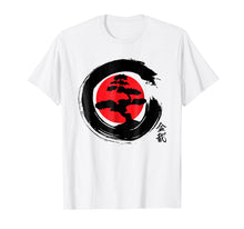 Load image into Gallery viewer, BONSAI TREE JAPANESE CALLIGRAPHY SHIRT, BUDDHIST ZEN T-SHIRT