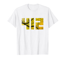 Load image into Gallery viewer, 412 Pittsburgh Map T-Shirt