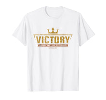 Load image into Gallery viewer, Christian T Shirt | Victory In Jesus Bible Verse Graphic Tee