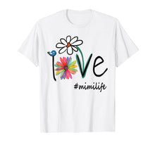 Load image into Gallery viewer, Woman Mom Love Mimi life #mimilife Heart Floral Gift T-Shirt