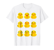Load image into Gallery viewer, Cute Yellow Ducklings Emoji T-Shirt