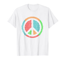 Load image into Gallery viewer, Peace Symbol 70's T-Shirt - Bright Colors Tshirt - Peaceful