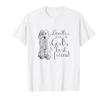Load image into Gallery viewer, Doodles are a Girl's Best Friend Golden Labradoodle t-shirt