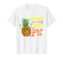 Load image into Gallery viewer, goodbye lesson plan hello sun tan pineapple shirt teacher