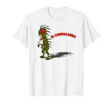 Load image into Gallery viewer, Chupacabra Stands Fangs Bared Red Eyes T Shirt