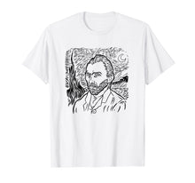 Load image into Gallery viewer, Starry Night Vincent Van Gogh Portrait Artist Shirt Art Tee