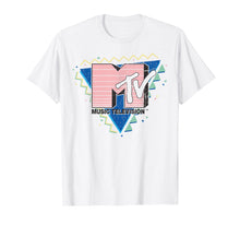 Load image into Gallery viewer, MTV Pink Stripes Logo 90's Retro Design Graphic T-Shirt