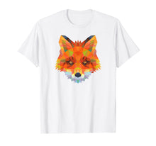 Load image into Gallery viewer, Cool Cute Orange Fox Geometric Pattern Graphic Gift Shirt