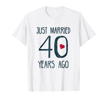 Load image into Gallery viewer, 40th Wedding Anniversary T-Shirt - Funny Gifts For Couples