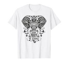 Load image into Gallery viewer, Elephant T-shirt Be Strong Mandala Native American Shamanic