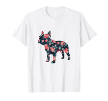 Load image into Gallery viewer, French Bulldog Roses Floral Frenchie Dog Design T-Shirt