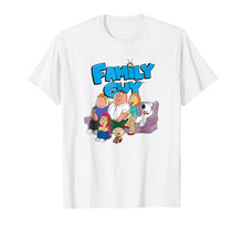 Load image into Gallery viewer, Family Guy Group with Logo No Distress T-shirt