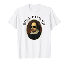 Load image into Gallery viewer, Classic William Shakespeare Will Power TShirt-Retro Vintage