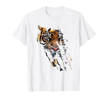 Load image into Gallery viewer, Bengal Tiger Face t-shirt Spirit animal Tiger paw print