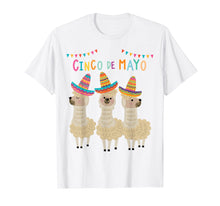 Load image into Gallery viewer, No probLlama Cinco De Mayo Shirt Funny Llama Mexican 5th May