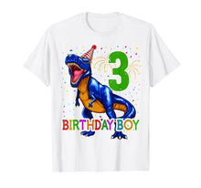 Load image into Gallery viewer, Boys Rawr I'm 3 3rd Birthday Dinosaur Shirts Dinosaur Gift