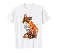 Load image into Gallery viewer, Fox Tshirt, Hand painted Fox Tshirt