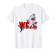 Load image into Gallery viewer, Bloody week of the Shark shirt, Great White shark t shirt