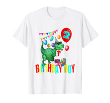 Load image into Gallery viewer, 2nd Birthday Dinosaur Shirt 2 Years Old Boy Shirt 2 Year Old