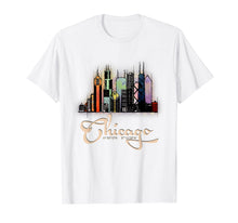 Load image into Gallery viewer, Chicago Illinois Slyline Colorful T-shirt