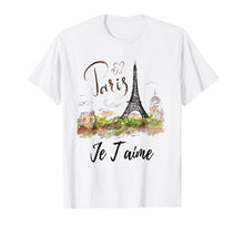Load image into Gallery viewer, Eiffel Tower Paris Shirt Vintage I Love Paris France Shirt
