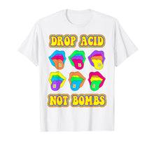 Load image into Gallery viewer, Drop Acid Not Bombs Trippy Tongue LSD Shirt