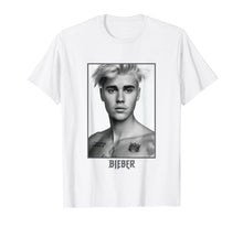 Load image into Gallery viewer, Mens Justin Bieber Black/White Photo T-Shirt
