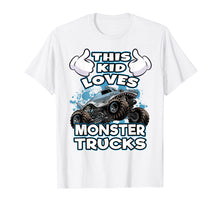 Load image into Gallery viewer, This Kid Loves Monster Trucks Tee Shirt