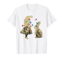 Load image into Gallery viewer, Alice & the Rabbit - Vintage Wonderland Book T Shirt Design