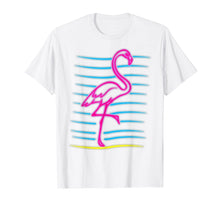 Load image into Gallery viewer, 80's Retro Pink Flamingo Bird Shirt | Bird Lover Gift